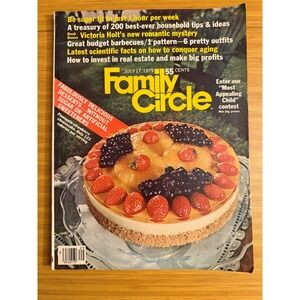 Family Circle‎ Magazine July 17 1979 Vintage Cooking Home Lifestyle Retro